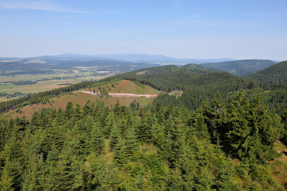 Ruprechtický Špičák - widok na Waligórę